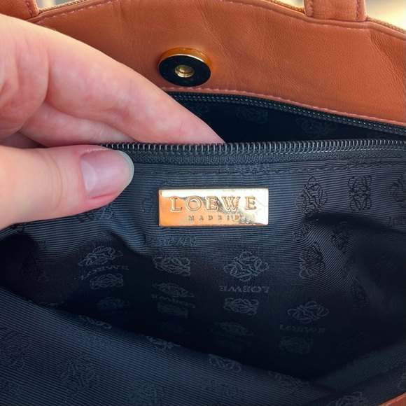 Loewe shiny tote bag suede leather - Picture 11 of 11